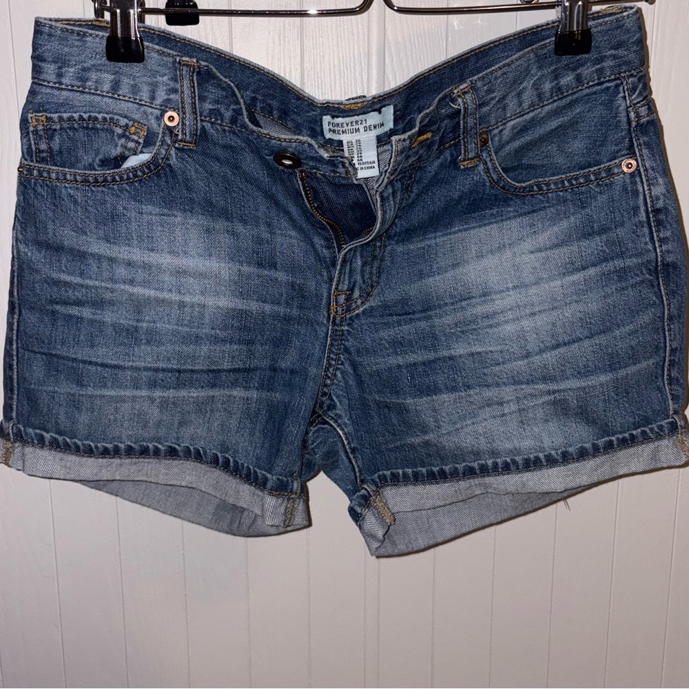 Forever 21 Classic Blue Jean Shorts